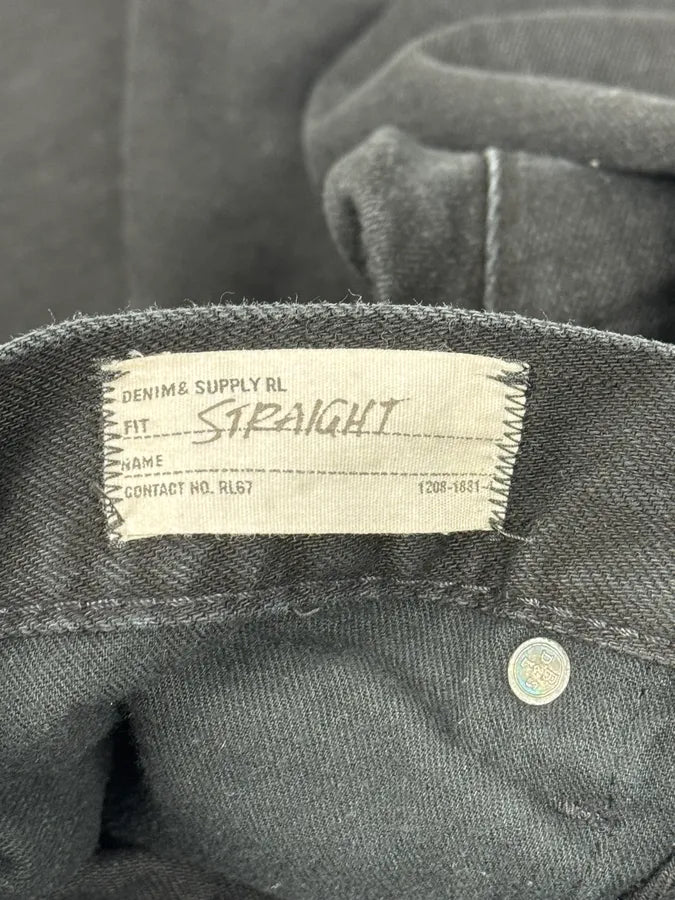 AW2014 Ralph Lauren Black Minimalist Denim Jeans iqoQlhE 8