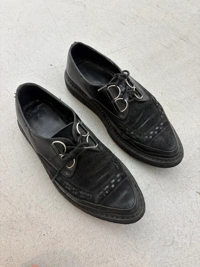 AW2014 Saint Laurent Black Suede Leather Loafers kNHbzYj 4