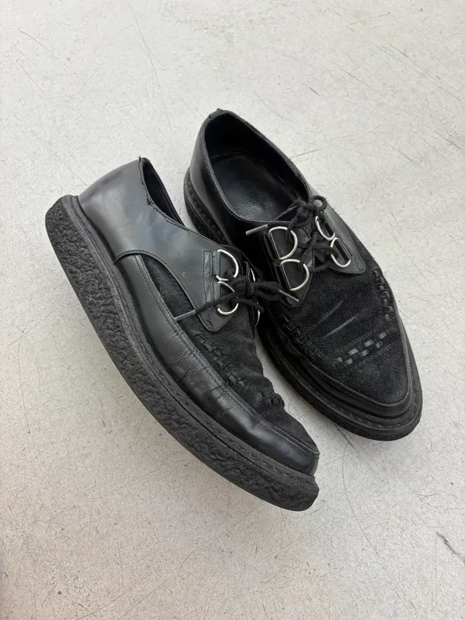 AW2014 Saint Laurent Black Suede Leather Loafers kNHbzYj 5