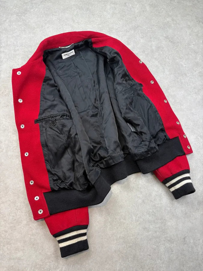 AW2014 Saint Laurent Cheetah Red Pony Hair Teddy Jacket by Hedi Slimane JSiSpSF 6