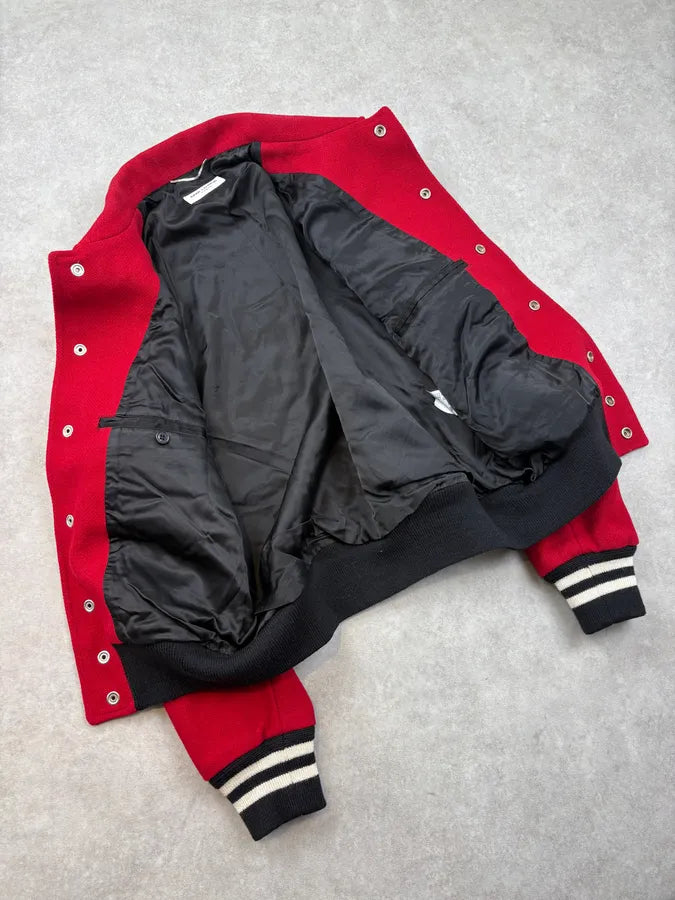 AW2014 Saint Laurent Cheetah Red Pony Hair Teddy Jacket by Hedi Slimane rzMhCBu 5