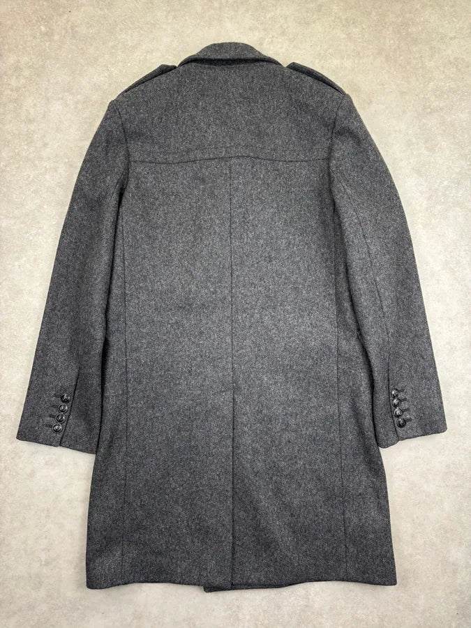AW2014 Saint Laurent Grey Wool Caban Jacket by Hedi Slimane zlaFWLk 4