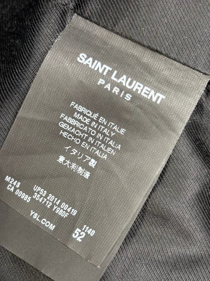 AW2014 Saint Laurent Grey Wool Caban Jacket by Hedi Slimane zlaFWLk 10