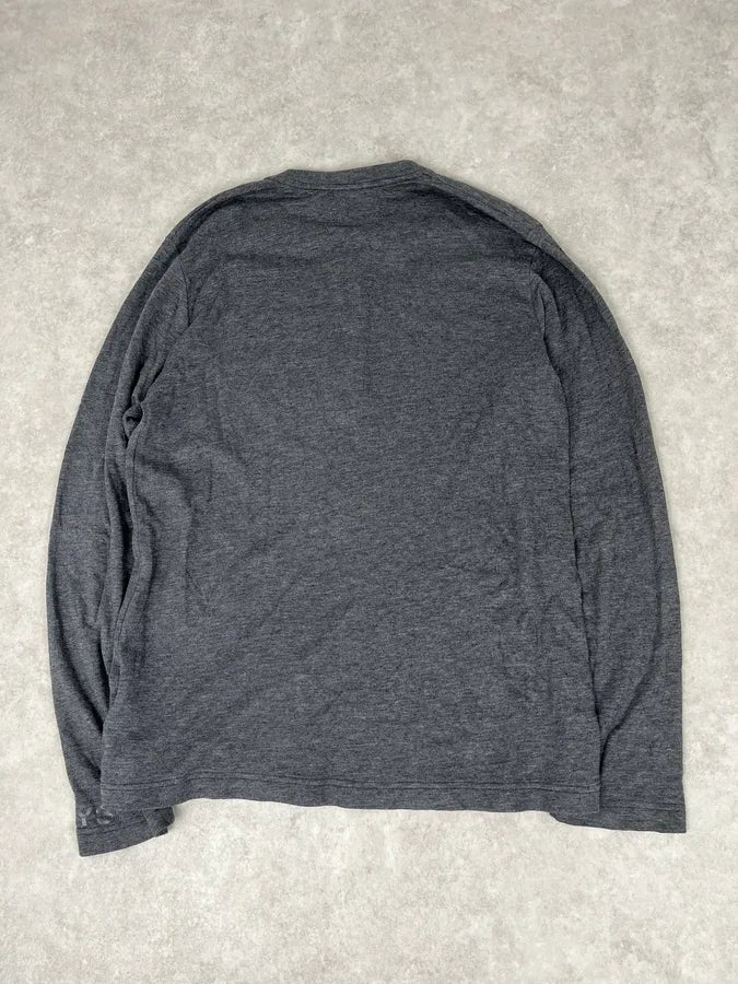 AW2014 Yohji Yamamoto Grey Henley Longsleeve WsWlDzw 5