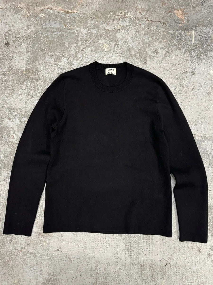 AW2015 Acne Studios Black Minimalist Sweater (S) cFODpup 0