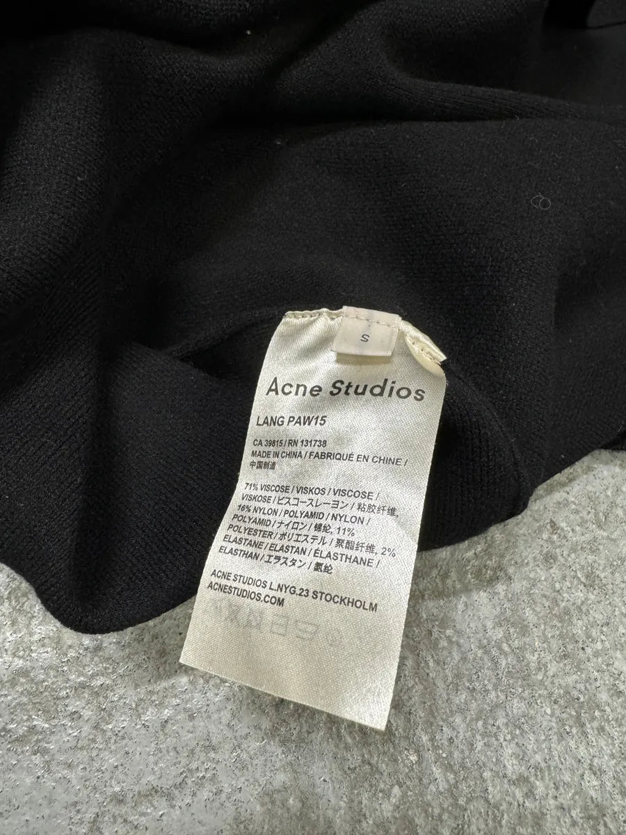 AW2015 Acne Studios Black Minimalist Sweater (S) cFODpup 5