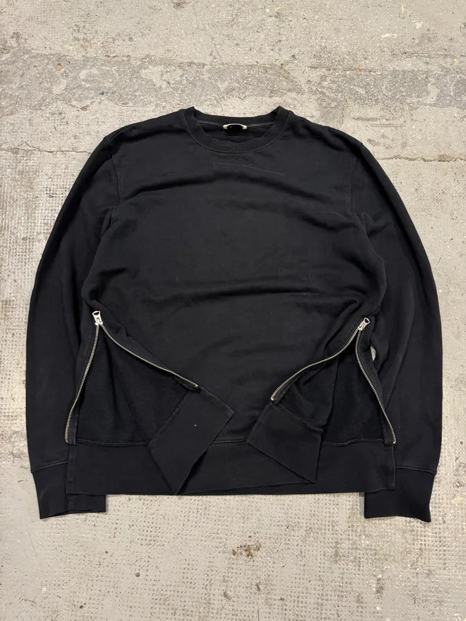 AW2015 Acne Studios Black Minimalist Sweater with Zippers lKcmhro 0