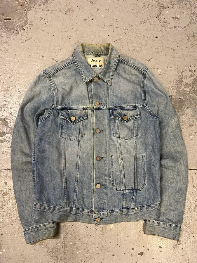 AW2015 Acne Studios Blue Faded Denim Jacket (M/L) JLeSNBp 0