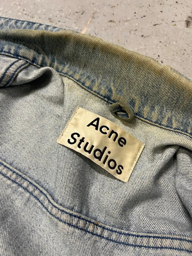 AW2015 Acne Studios Blue Faded Denim Jacket (M/L) JLeSNBp 9