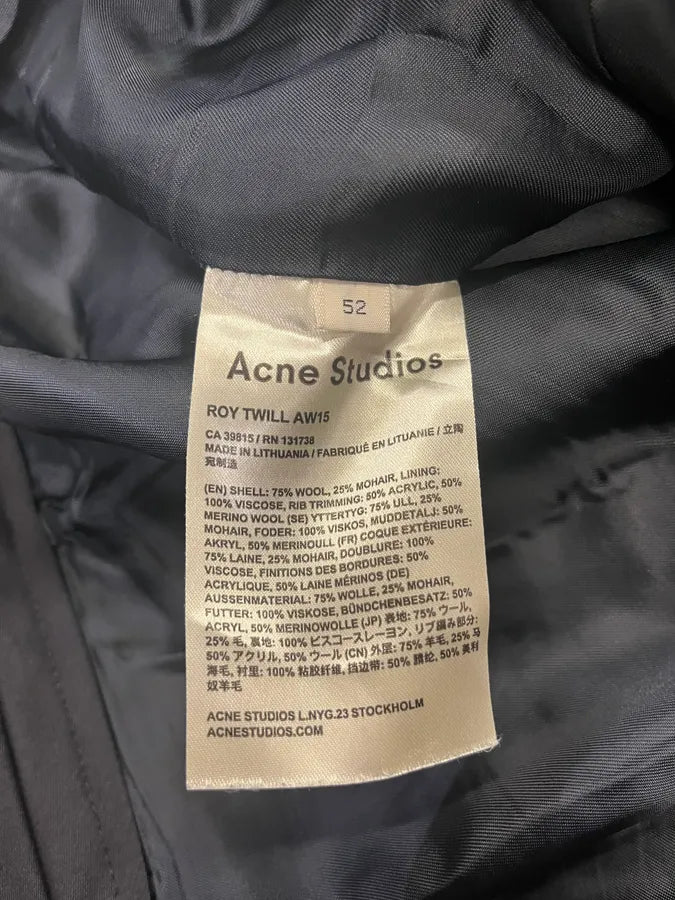 AW2015 Acne Studios Navy Roy Twill Shorts (L) oehinDz 10