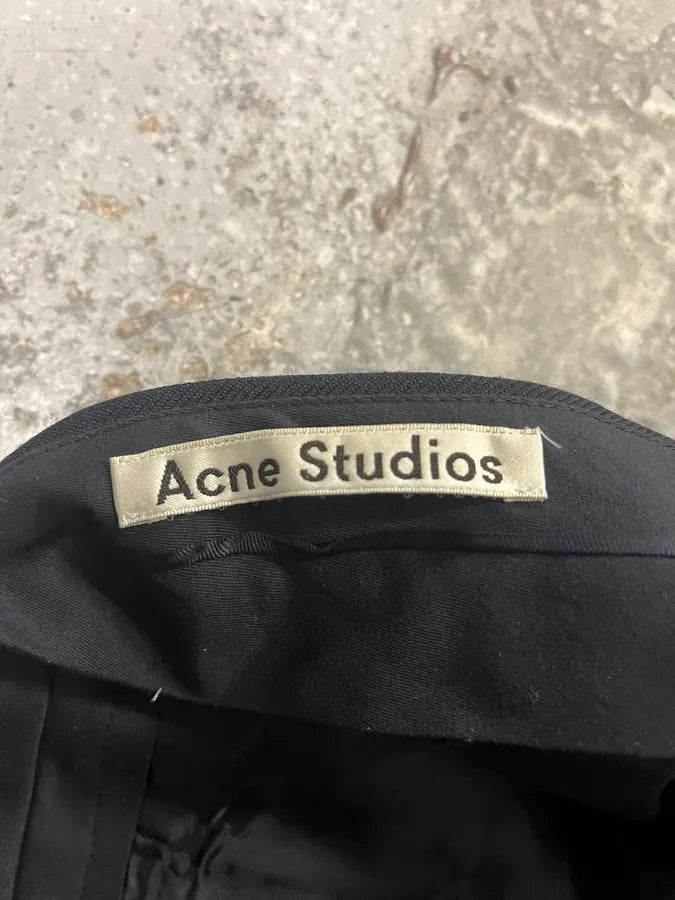 AW2015 Acne Studios Navy Roy Twill Shorts (L) oehinDz 8