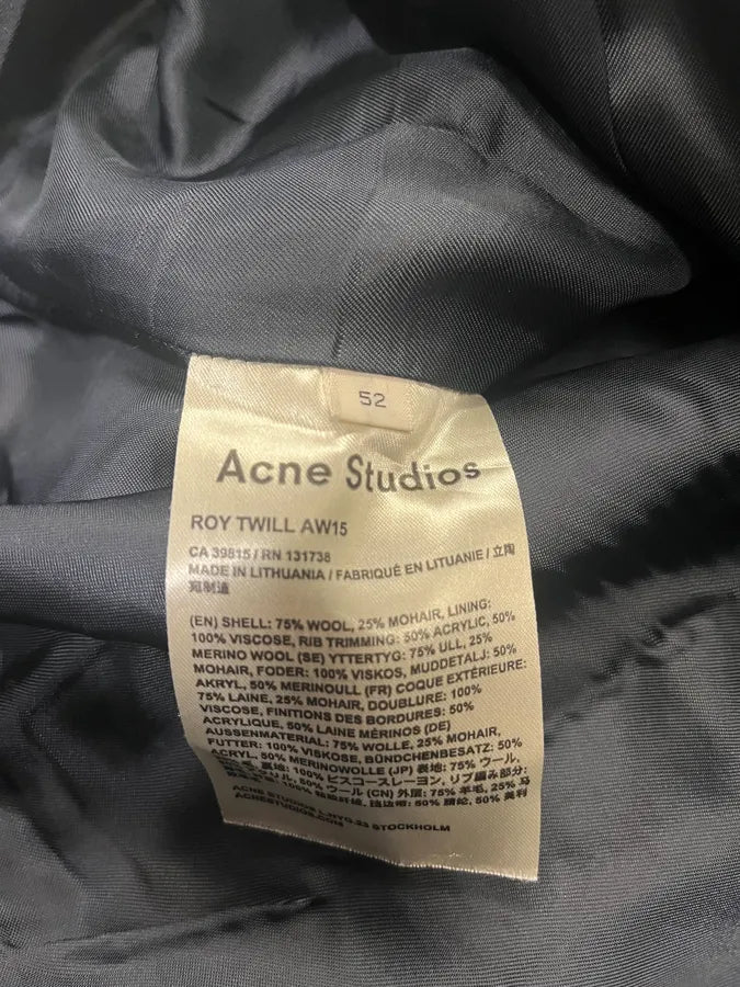 AW2015 Acne Studios Navy Roy Twill Shorts (L) oehinDz 9