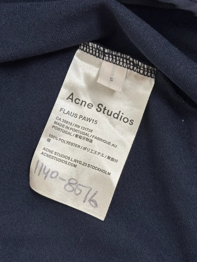AW2015 Acne Studios Navy Zip-up Track Top RGrQKGI 8