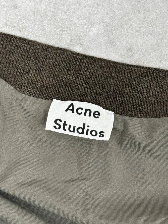 AW2015 Acne Studios Light Khaki Green Bomber Jacket RjpGZuL 8
