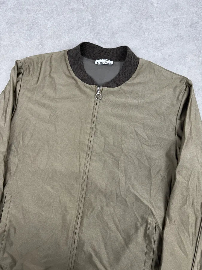 AW2015 Acne Studios Light Khaki Green Bomber Jacket RjpGZuL 4
