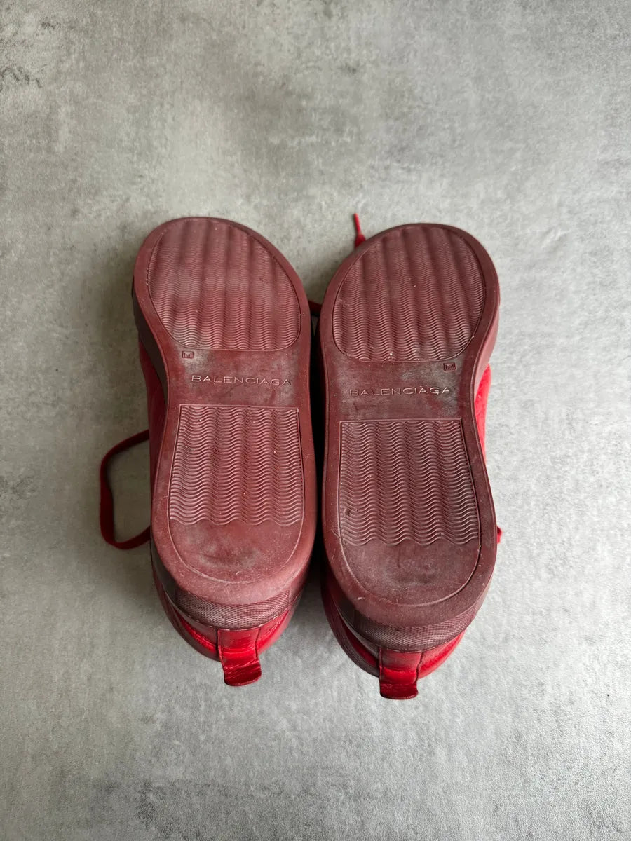 AW2015 Balenciaga Arena High Red Vibrant Leather wYbBrll 2