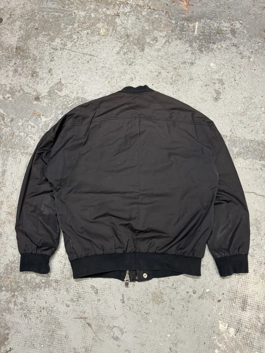AW2015 Balenciaga Black Asymmetrical Bomber Jacket YTXKUPg 1