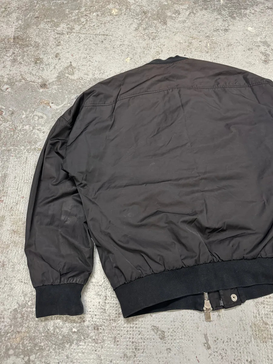 AW2015 Balenciaga Black Asymmetrical Bomber Jacket YTXKUPg 4