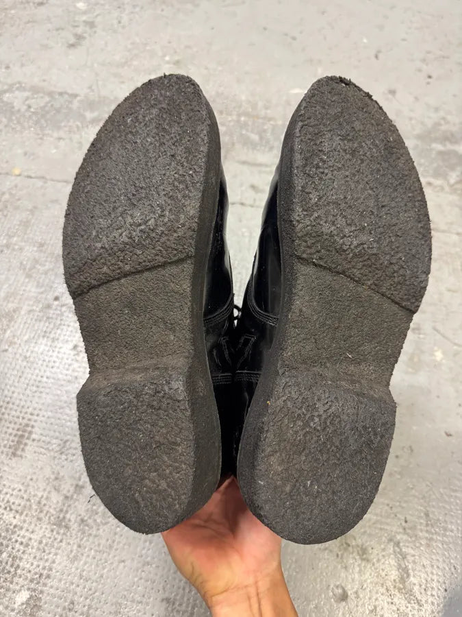 AW2015 Balmain H&M Black Ankle Leather Boots (44eu/us10) NQGkxGj 6