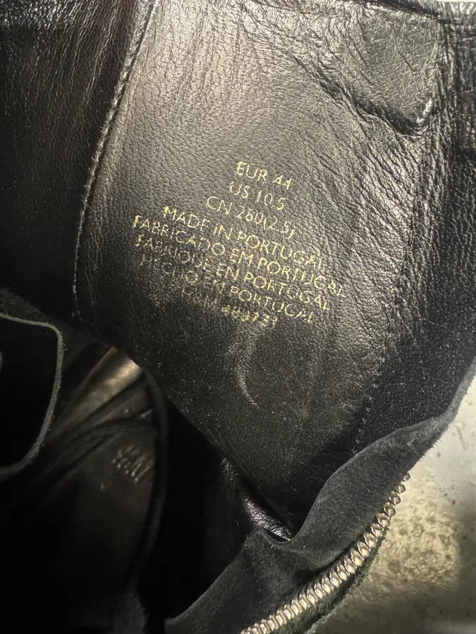 AW2015 Balmain H&M Black Ankle Leather Boots (44eu/us10) NQGkxGj 8