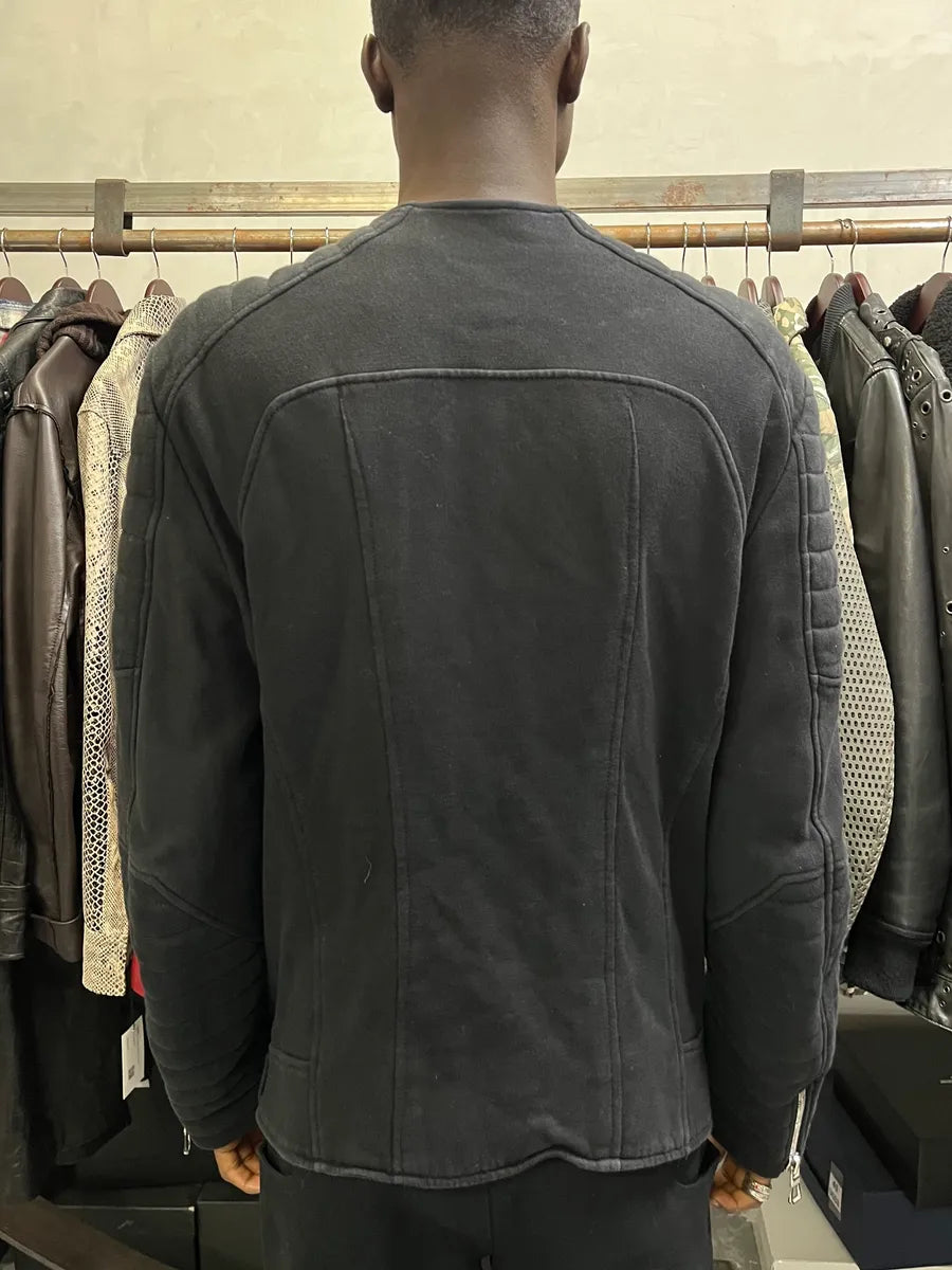 AW2015 Balmain H&M Horpist Quilted Black Sweater LFIAHlb 2