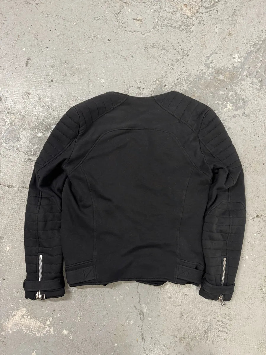 AW2015 Balmain H&M Horpist Quilted Black Sweater igVLYlI 10
