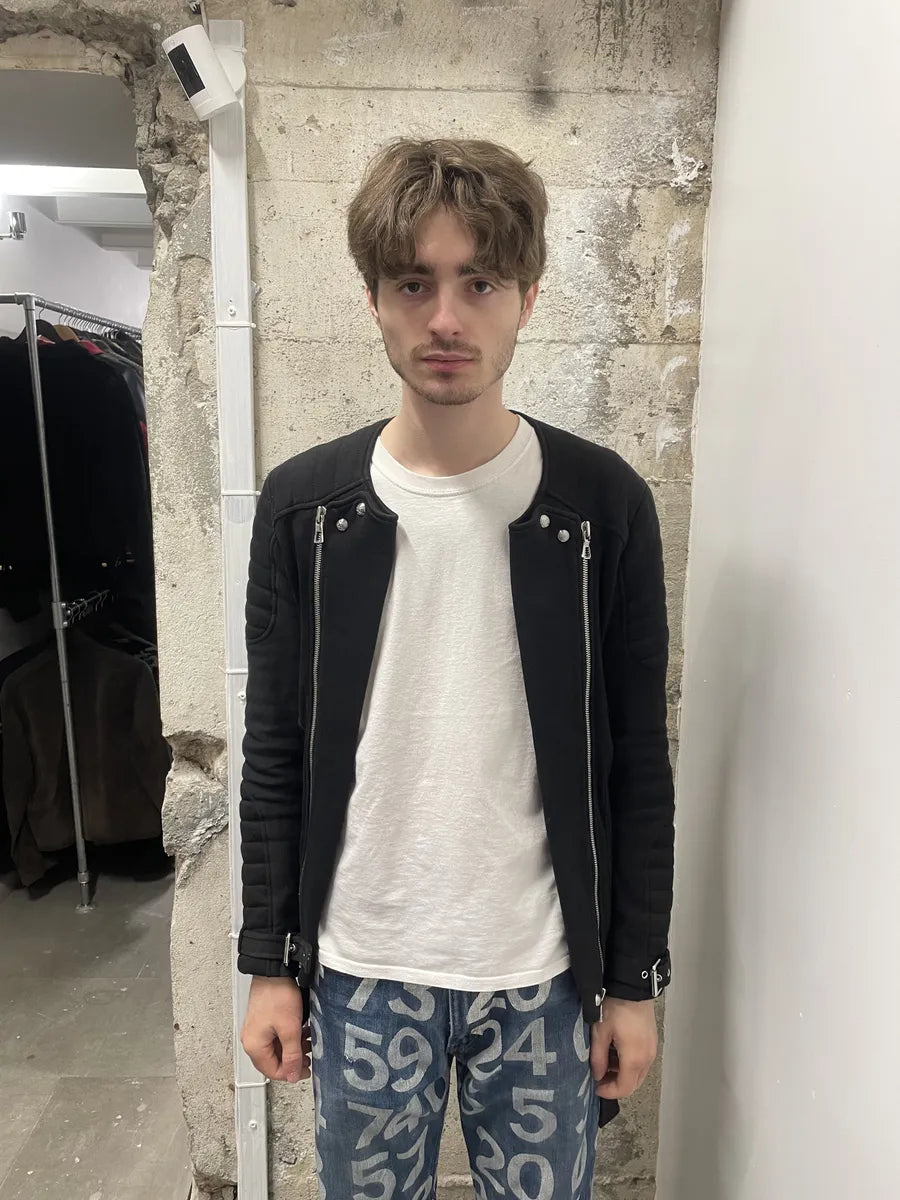 AW2015 Balmain H&M Horpist Quilted Black Sweater igVLYlI 2
