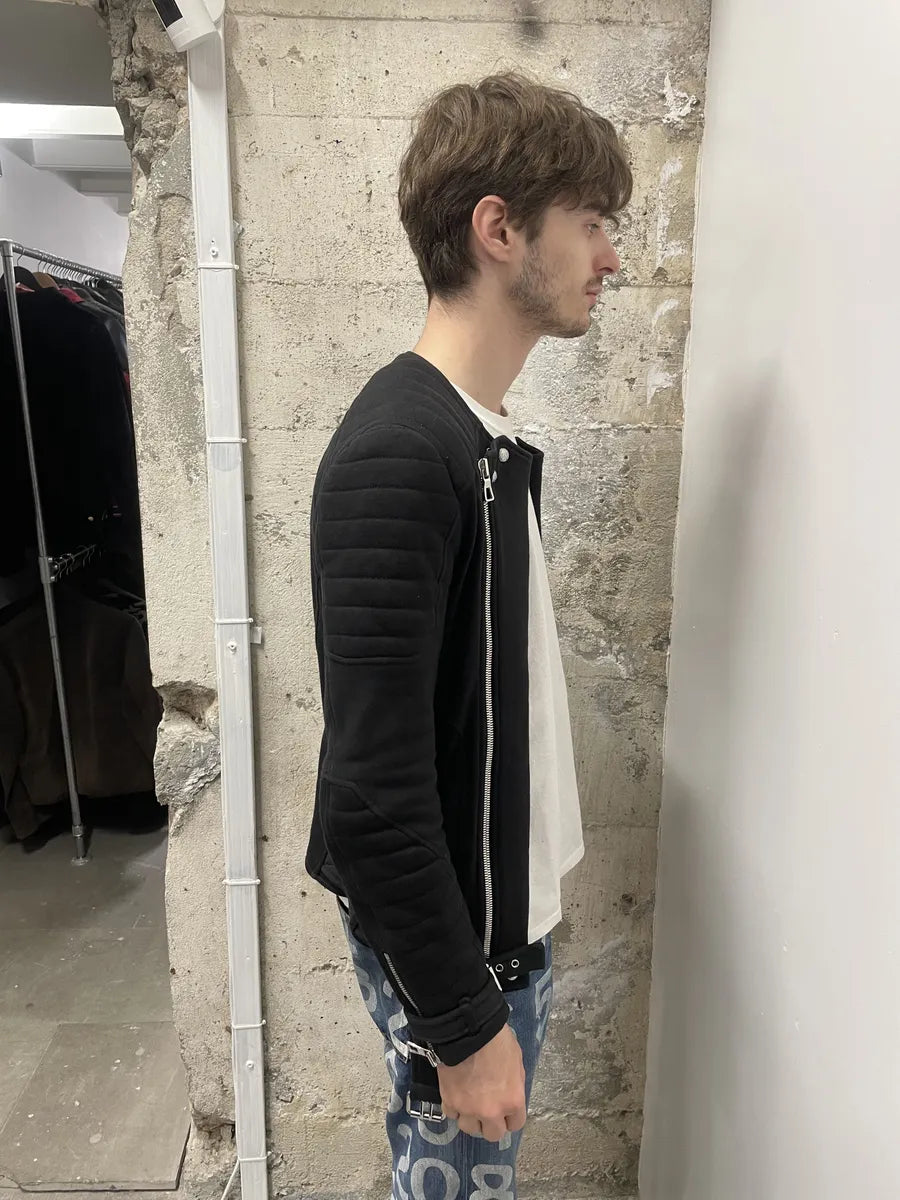 AW2015 Balmain H&M Horpist Quilted Black Sweater igVLYlI 4