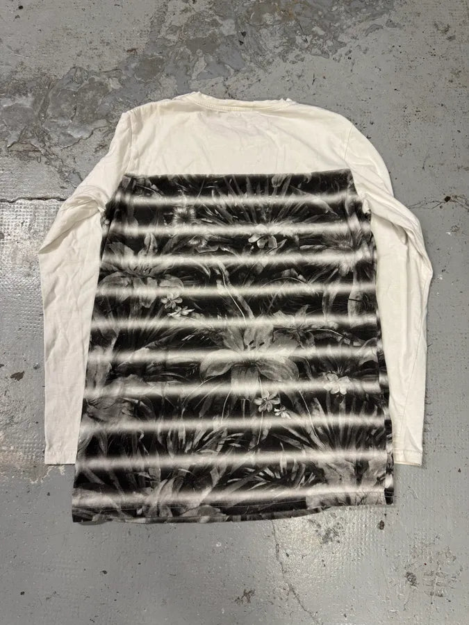 AW2015 Balmain Jungle Stripes White Longsleeves aGUdOcV 3