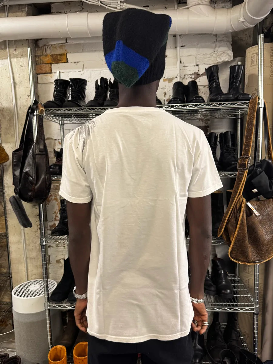 AW2015 Balmain Phoenix White T-Shirt MRPNByh 2