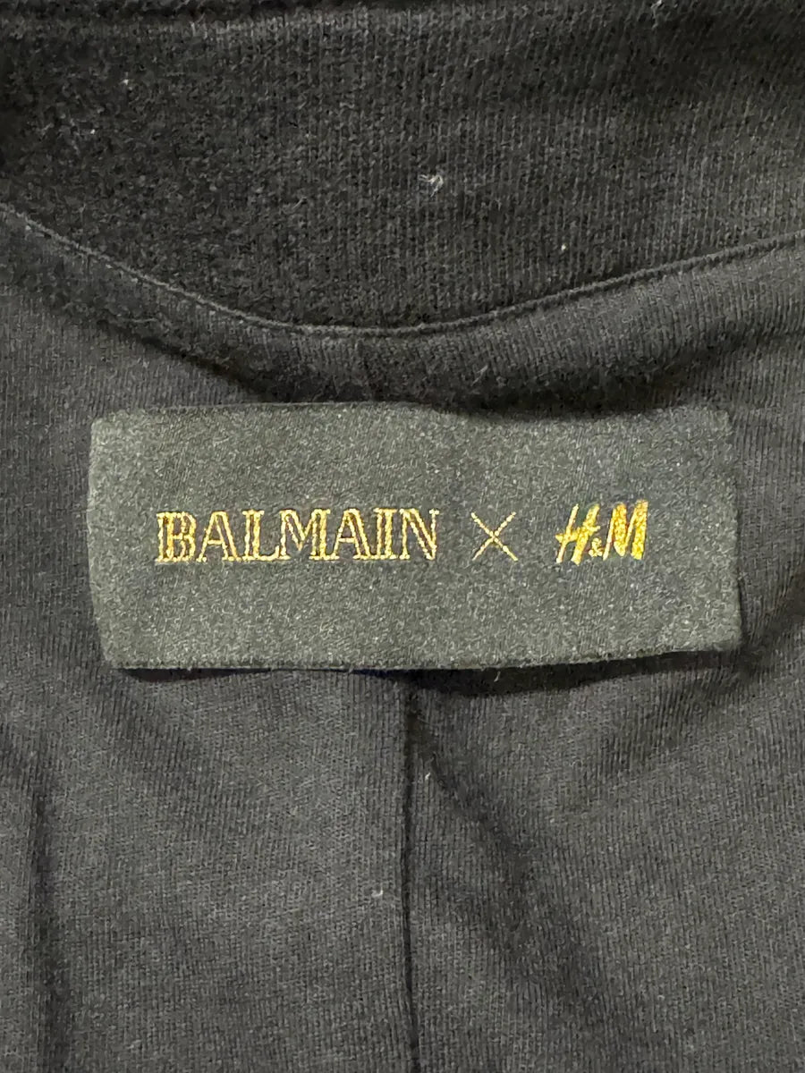 AW2015 Balmain x H&M Black Horpist Biker Sweater SSxLNAN 7