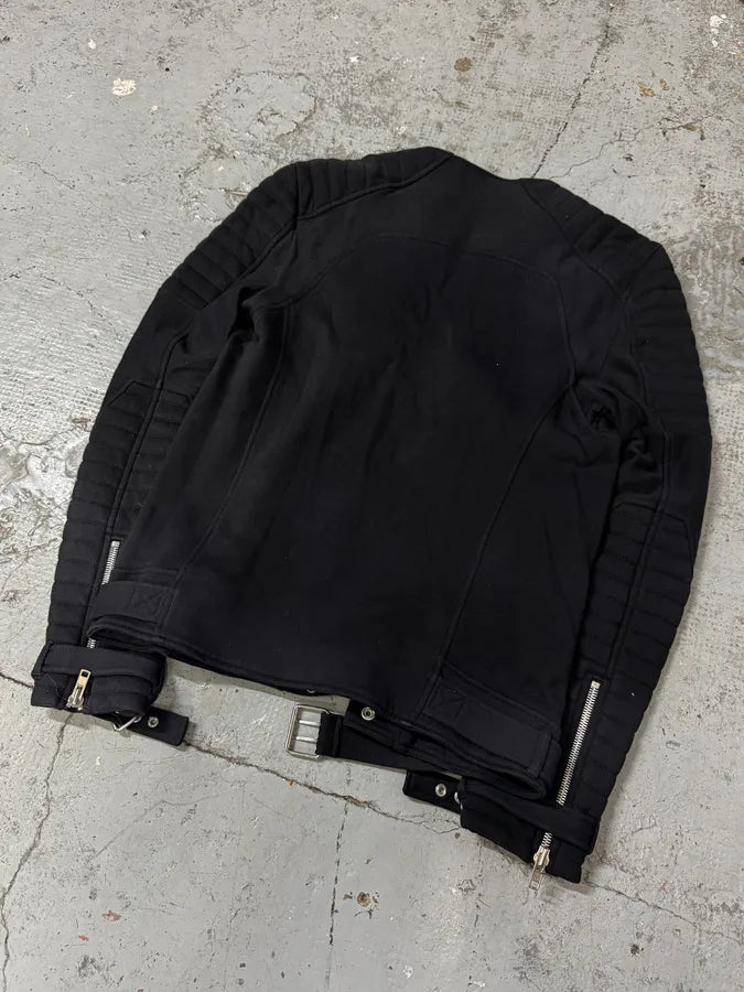 AW2015 Balmain x H&M Black Horpist Biker Sweater SSxLNAN 5