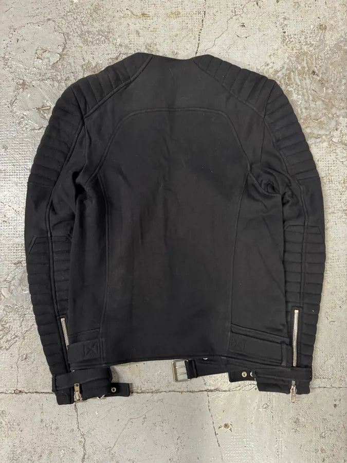 AW2015 Balmain x H&M Black Horpist Biker Sweater SSxLNAN 3