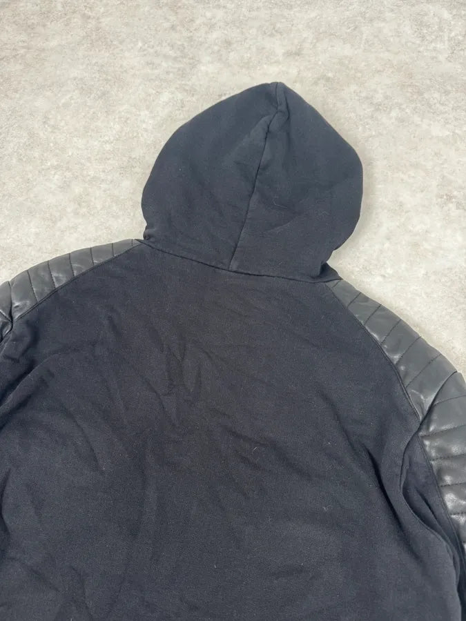 AW2015 Balmain x H&M Black Padded Zip-up Hoodie SkmNXPj 5