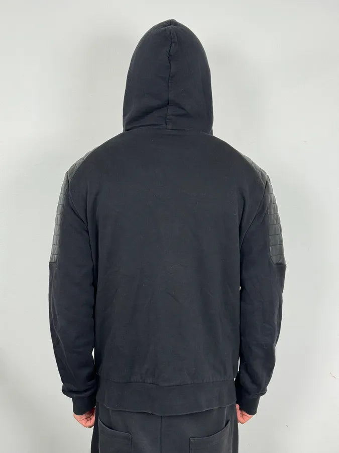 AW2015 Balmain x H&M Black Padded Zip-up Hoodie SkmNXPj 2