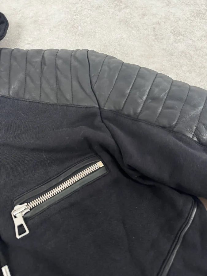 AW2015 Balmain x H&M Black Padded Zip-up Hoodie SkmNXPj 7