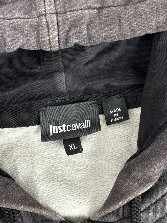 AW2015 Cavalli Grey Obscure Crocodile Effect Zip-up Hoodie jEAdvBr 8