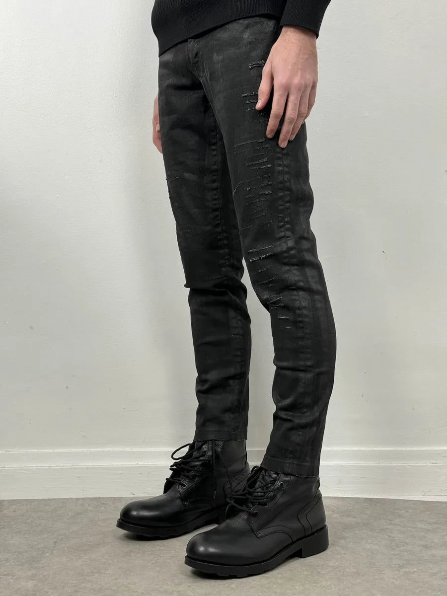 AW2015 Cavalli Black Skinny Obscure Rock Denim Jeans ynKWppG 2