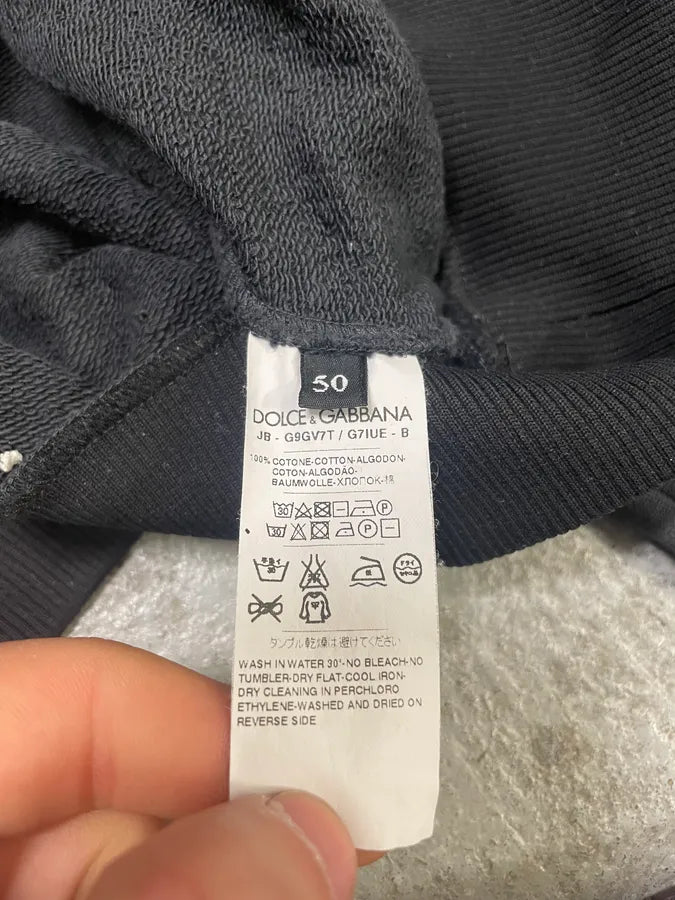 AW2015 Dolce & Gabbana Flowers Distinct Grey Hoodie (S/M) BVypdrd 11