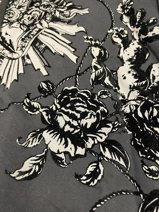 AW2015 Dolce & Gabbana Flowers Distinct Grey Hoodie (S/M) BVypdrd 8