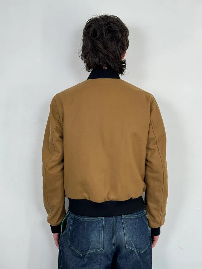 AW2015 Dries Van Noten Reversible Beige & Navy Bomber Jacket TdVsCJD 6