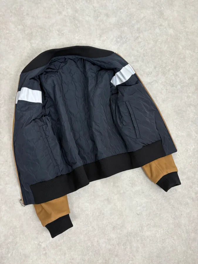 AW2015 Dries Van Noten Reversible Beige & Navy Bomber Jacket TdVsCJD 14