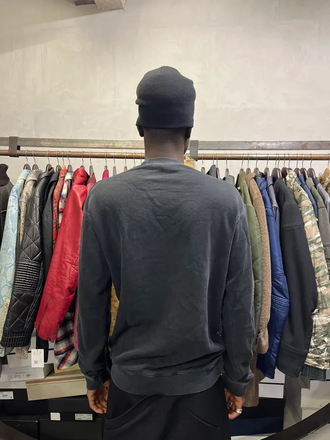 AW2015 Dsquared2 Black Gun Moto Crewneck Sweater KZMBVmo 4