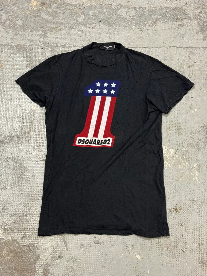 AW2015 DSquared2 Dark Grey USA 1 T-Shirt fCBlboi 0