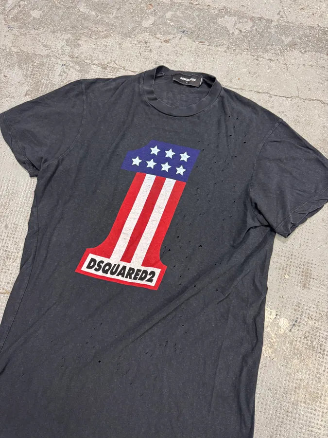 AW2015 DSquared2 Dark Grey USA 1 T-Shirt fCBlboi 2