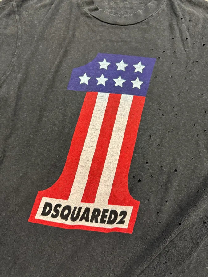 AW2015 DSquared2 Dark Grey USA 1 T-Shirt fCBlboi 4