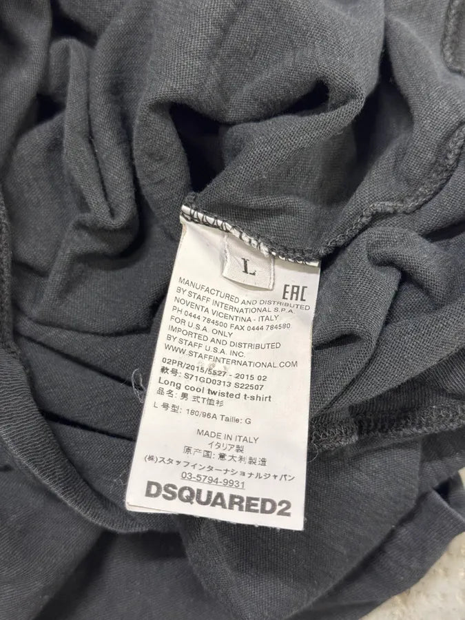 AW2015 DSquared2 Dark Grey USA 1 T-Shirt fCBlboi 6