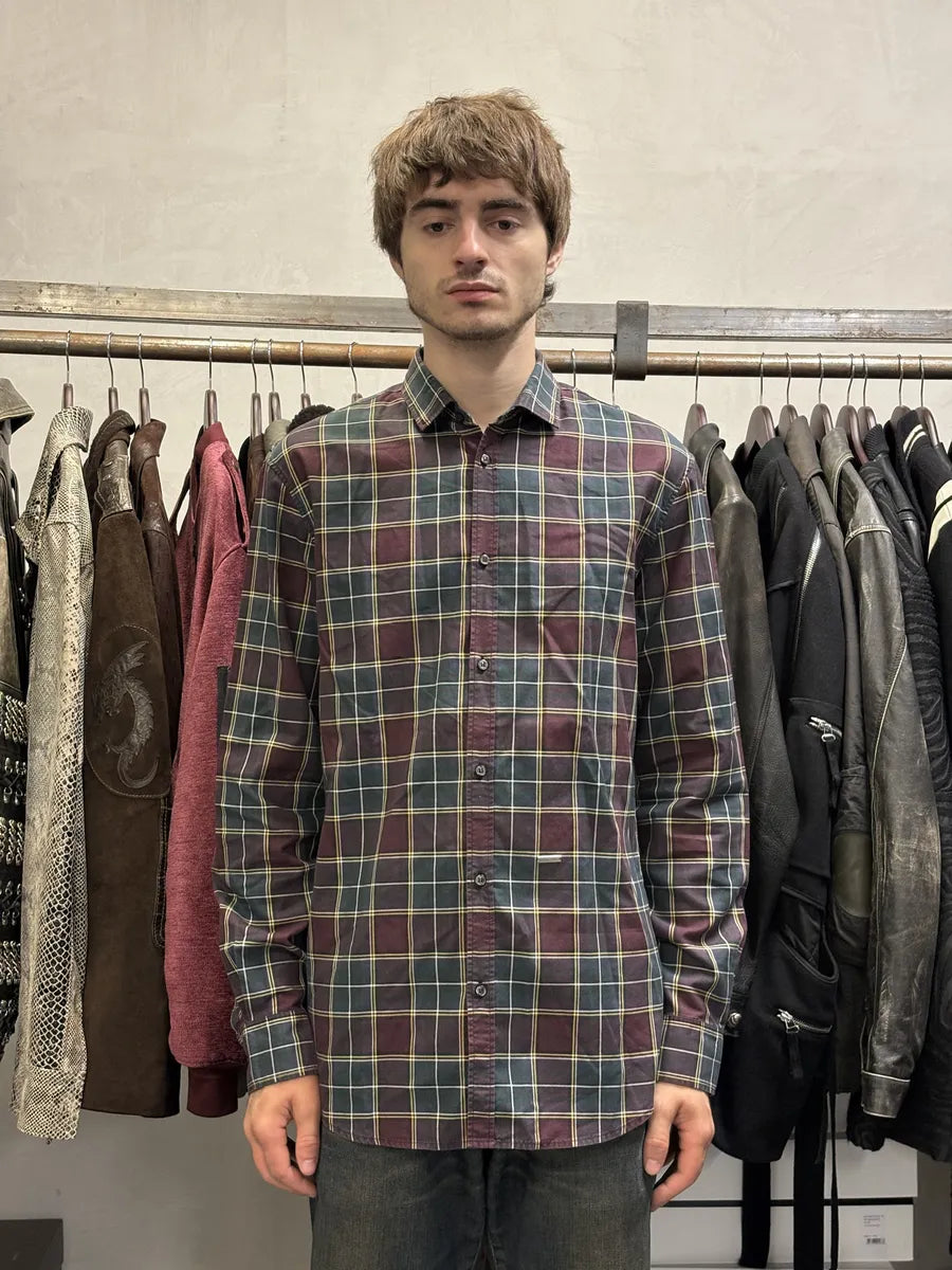 AW2015 Dsquared2 Green & Red Checked Shirt ImiwPOA 3
