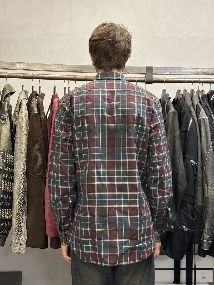 AW2015 Dsquared2 Green & Red Checked Shirt ImiwPOA 4