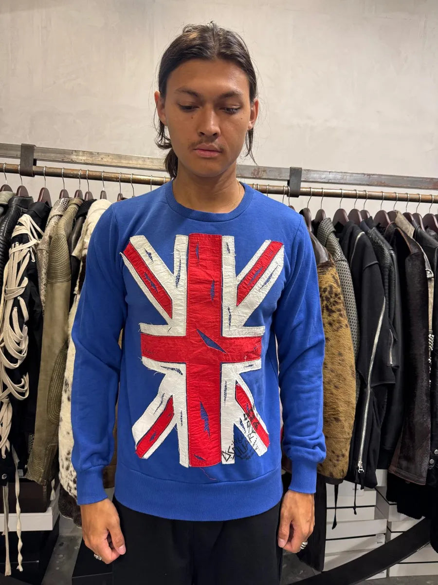 AW2015 Dsquared2 UK Flag Blue Sweater BqpflNa 1